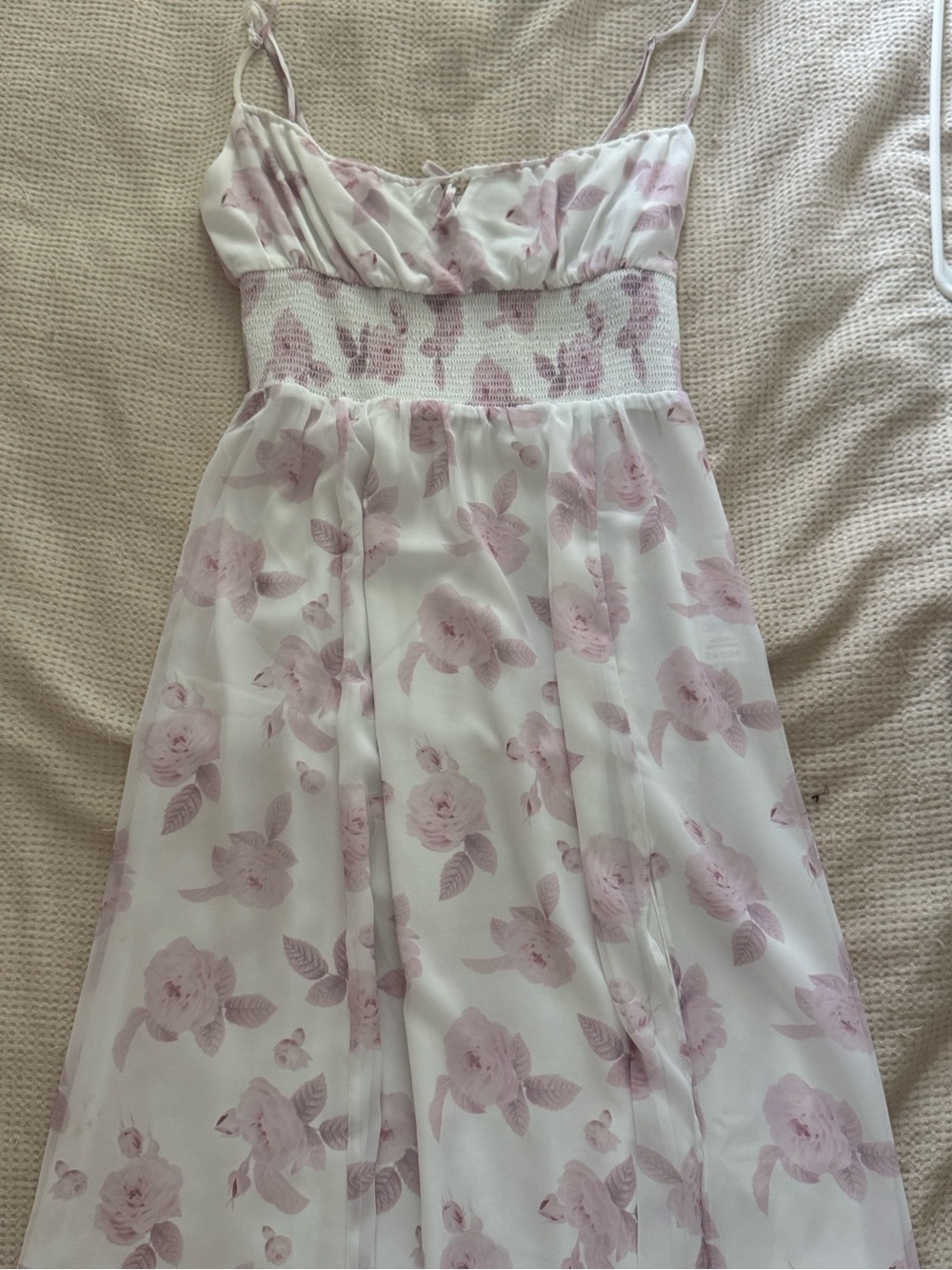 Aritizia Wilfred Floral Spaghetti-Strap Dress - Pink